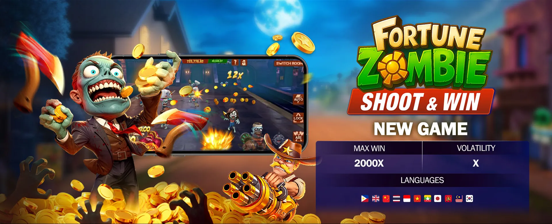 Excited player using a mobile device for online gaming